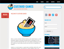Tablet Screenshot of custardgames.com